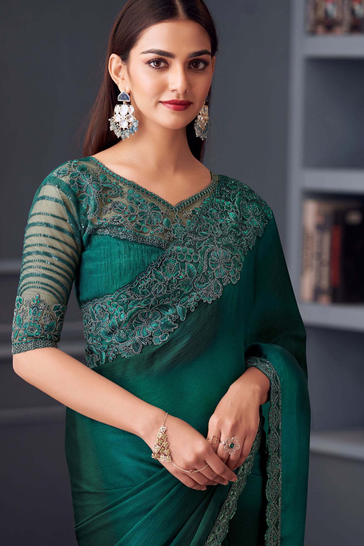 green-embroidered-chiffon-saree-zb132833_2_SareeButa.com