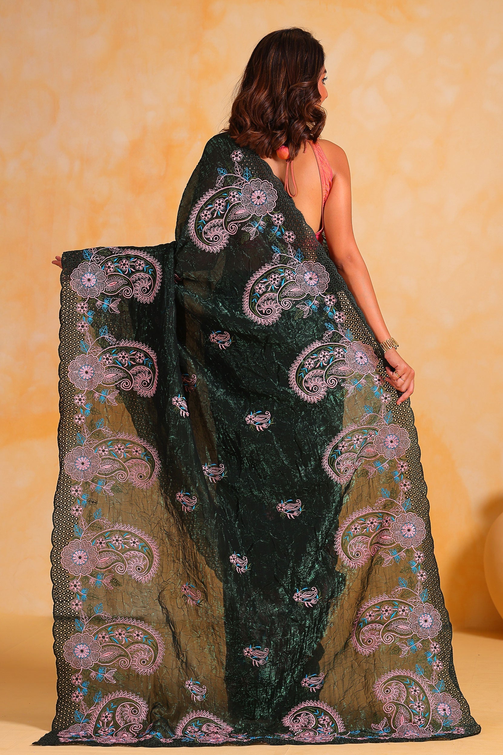 green-embroidered-georgette-saree-zb131391_2_SareeButa.com