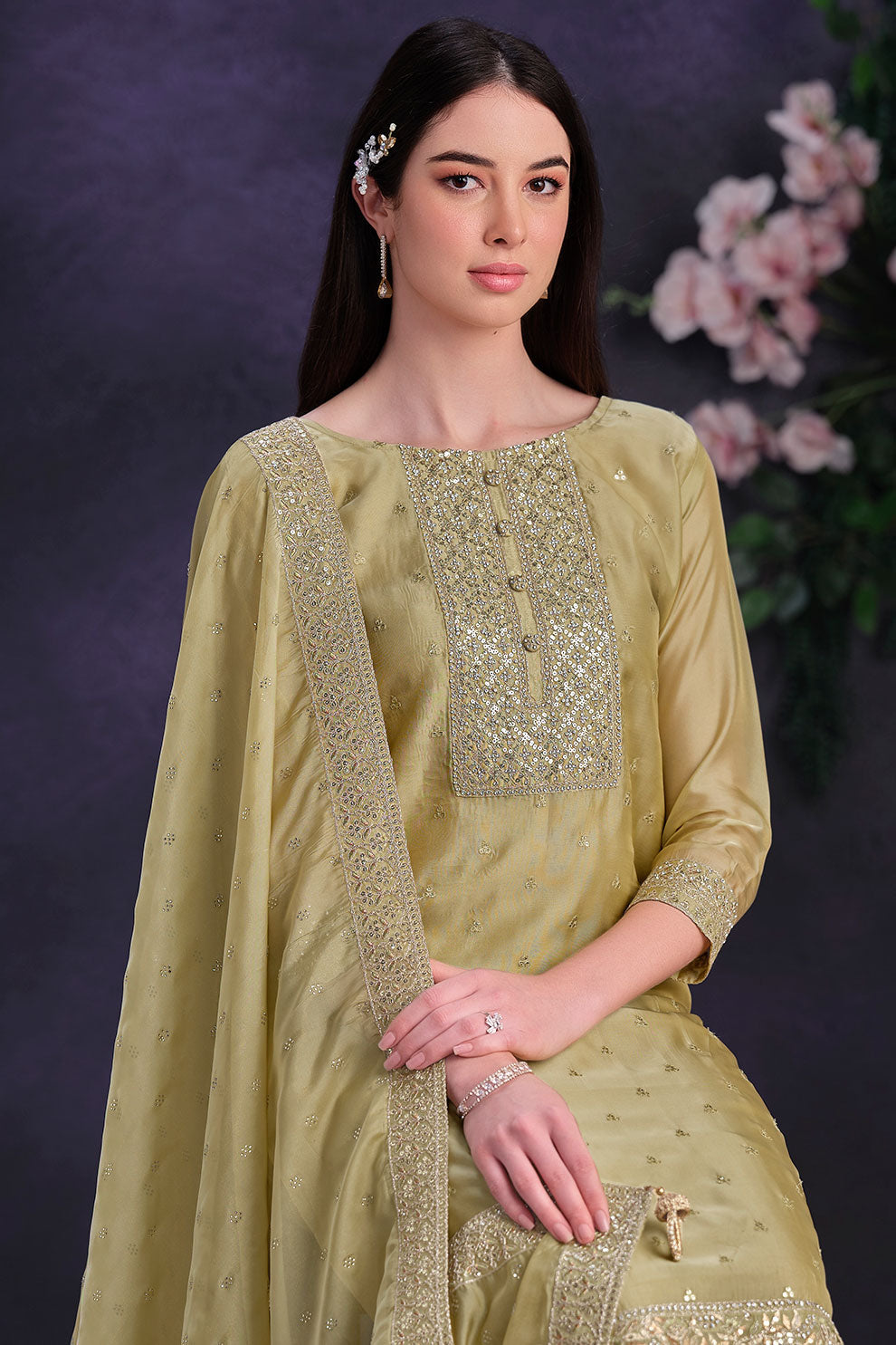 golden-embroidered-organza-salwar-suit-ss126_2_SareeButa.com