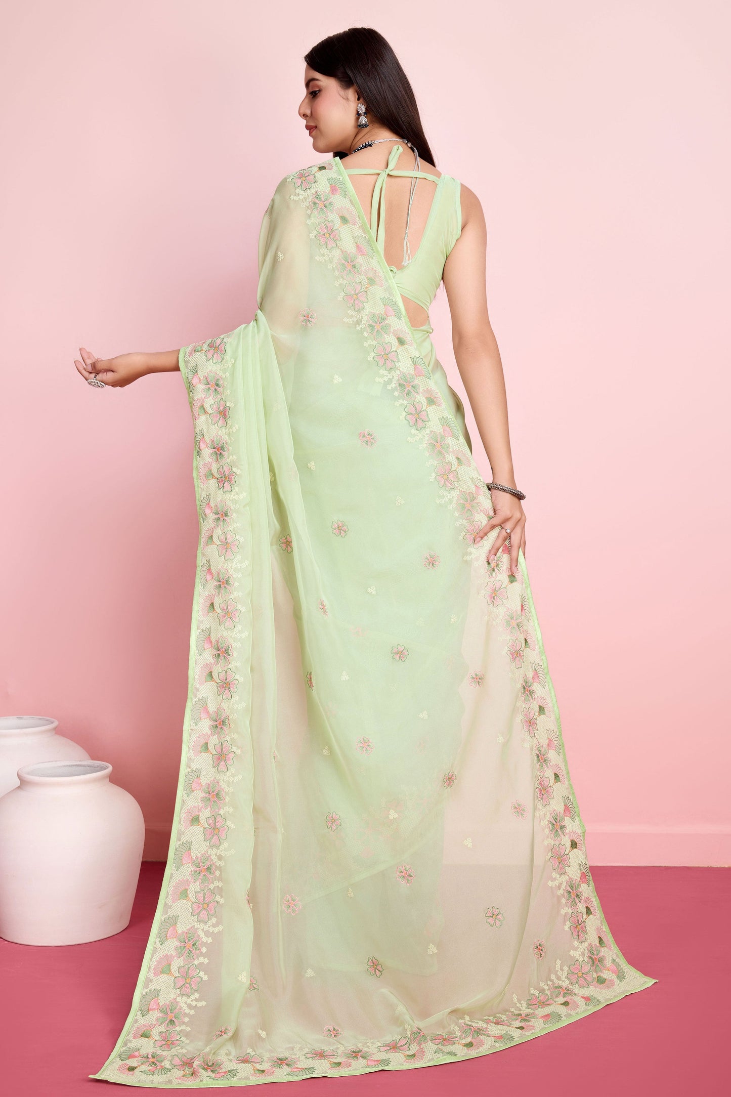 green-embroidered-organza-saree-zb131400_2_SareeButa.com