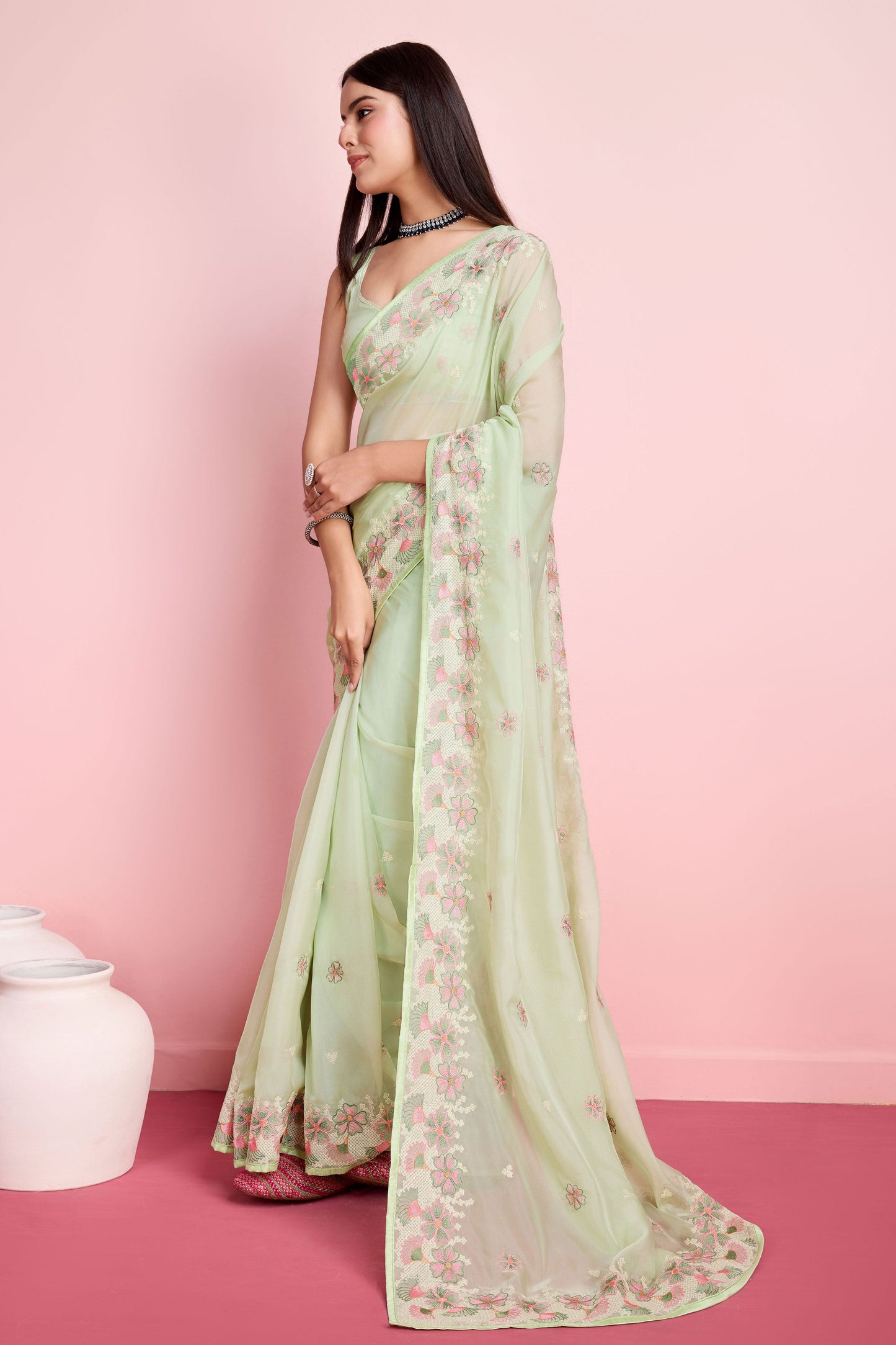 green-embroidered-organza-saree-zb131400_3_SareeButa.com