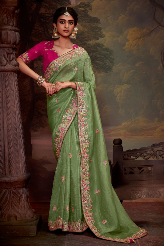 green-embroidered-organza-saree-zb132751_1_SareeButa.com