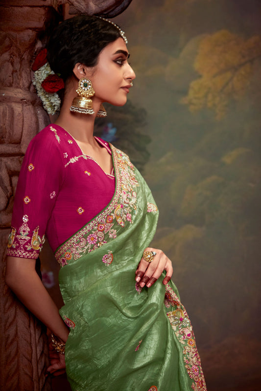 green-embroidered-organza-saree-zb132751_2_SareeButa.com