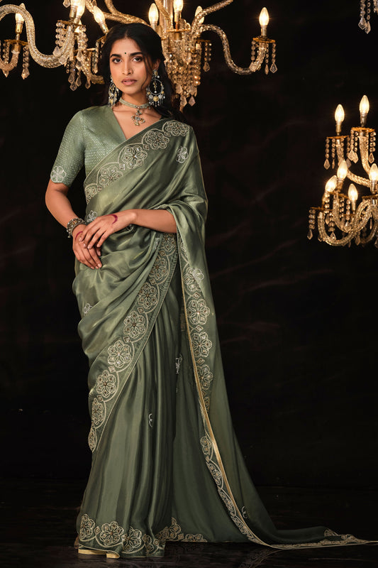 green-embroidered-organza-silk-saree-zb130865_1_SareeButa.com