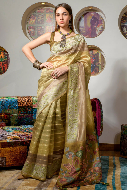 green-embroidered-organza-silk-saree-zb131268_1_SareeButa.com