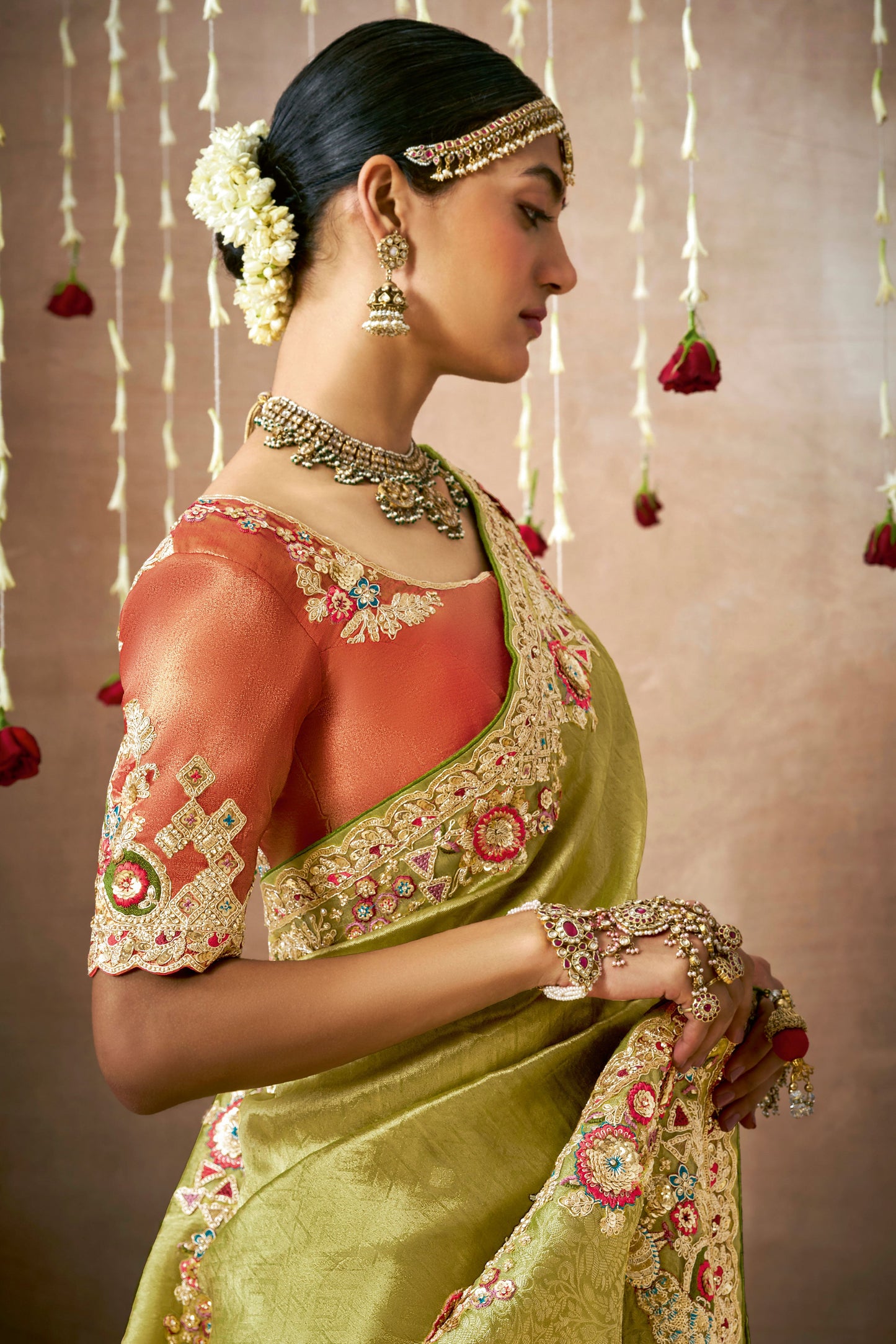 green-embroidered-organza-silk-saree-zb132765_2_SareeButa.com