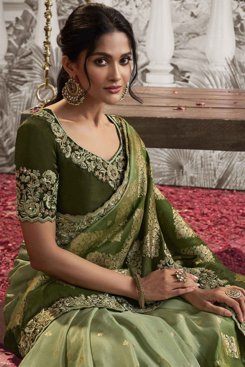 green-embroidered-viscose-saree-zb131120_2_SareeButa.com