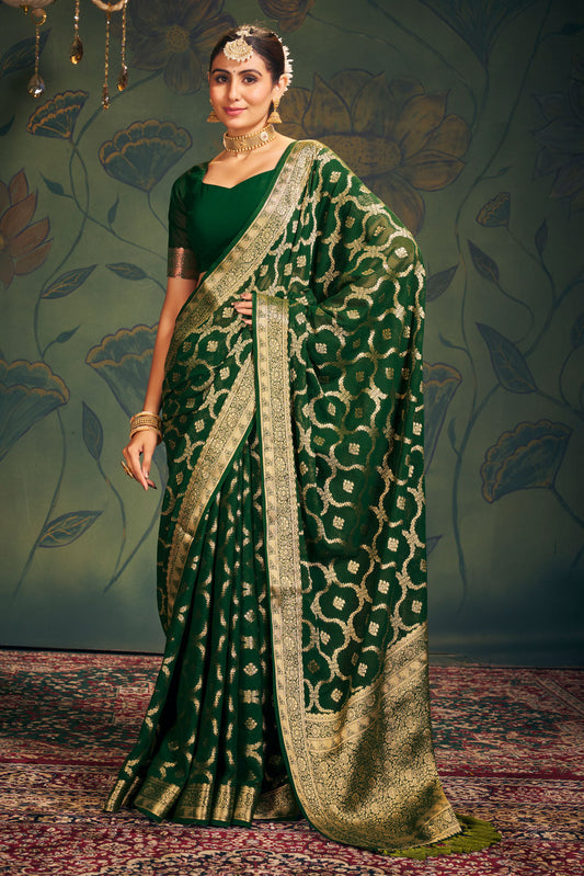 green-georgette-banarasi-saree-zb130288_1_SareeButa.com