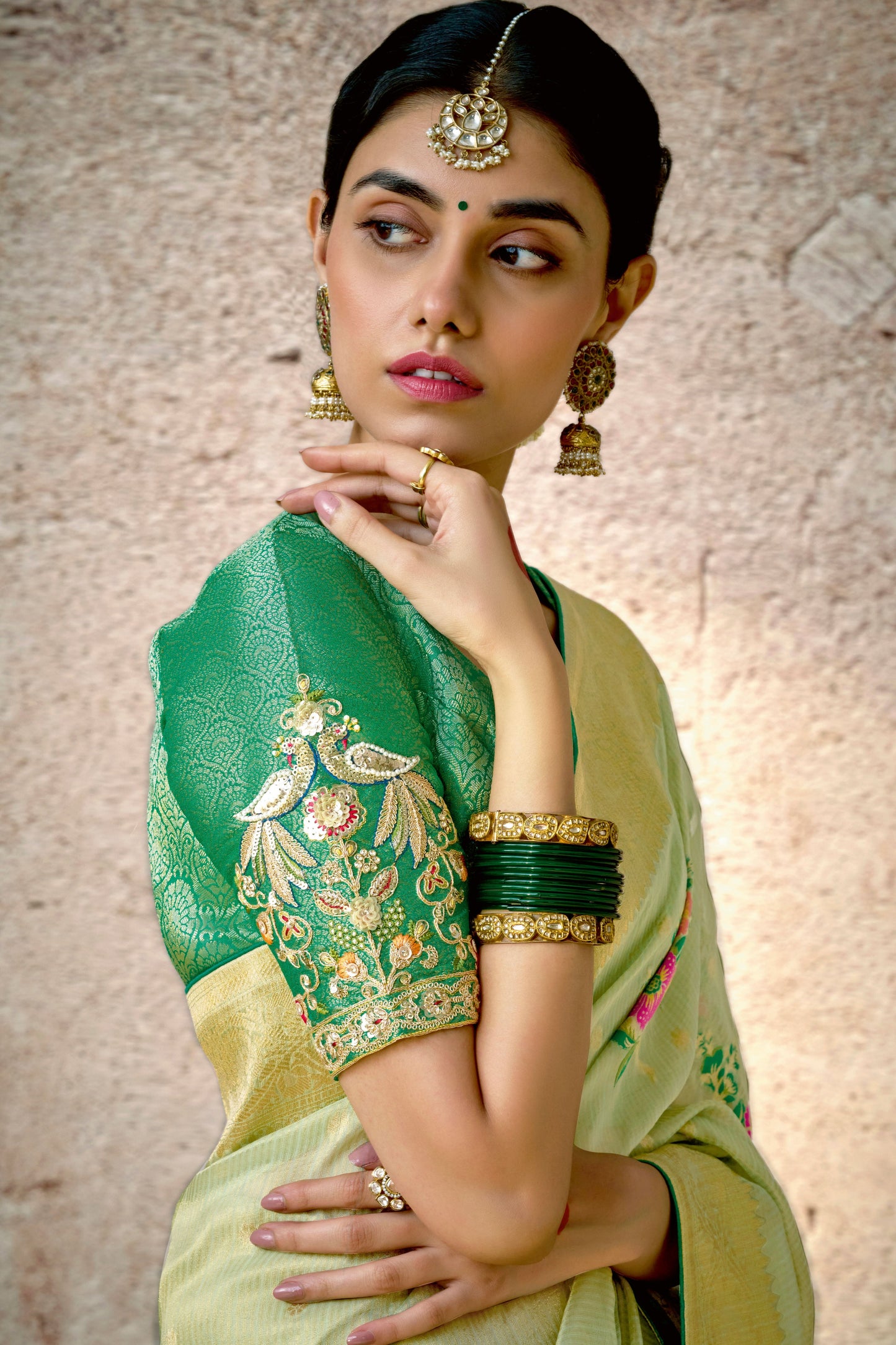 green-kora-silk-banarasi-saree-zb132912_2_SareeButa.com