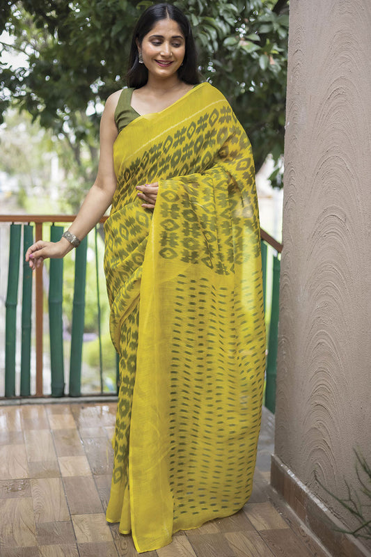 green-linen-saree-zb130378_1_SareeButa.com