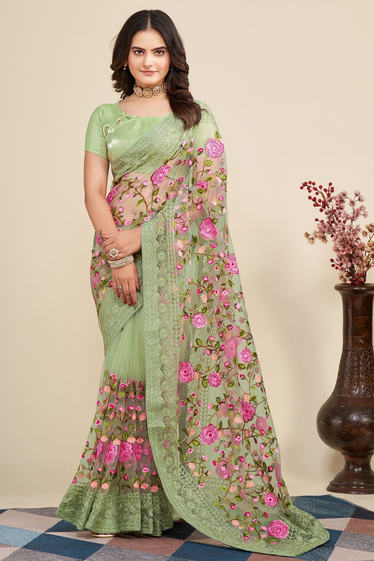 green-net-saree-zb130421_1_SareeButa.com