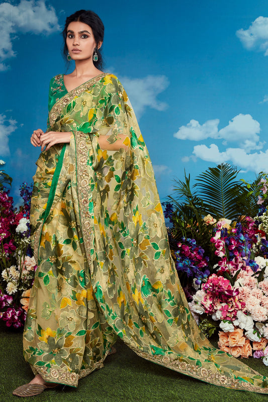 Green Organza Brasso Saree-ZB132888_1_SareeButa.com