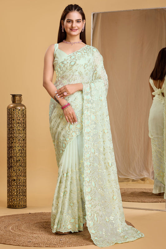 green-organza-saree-zb130562_1_SareeButa.com