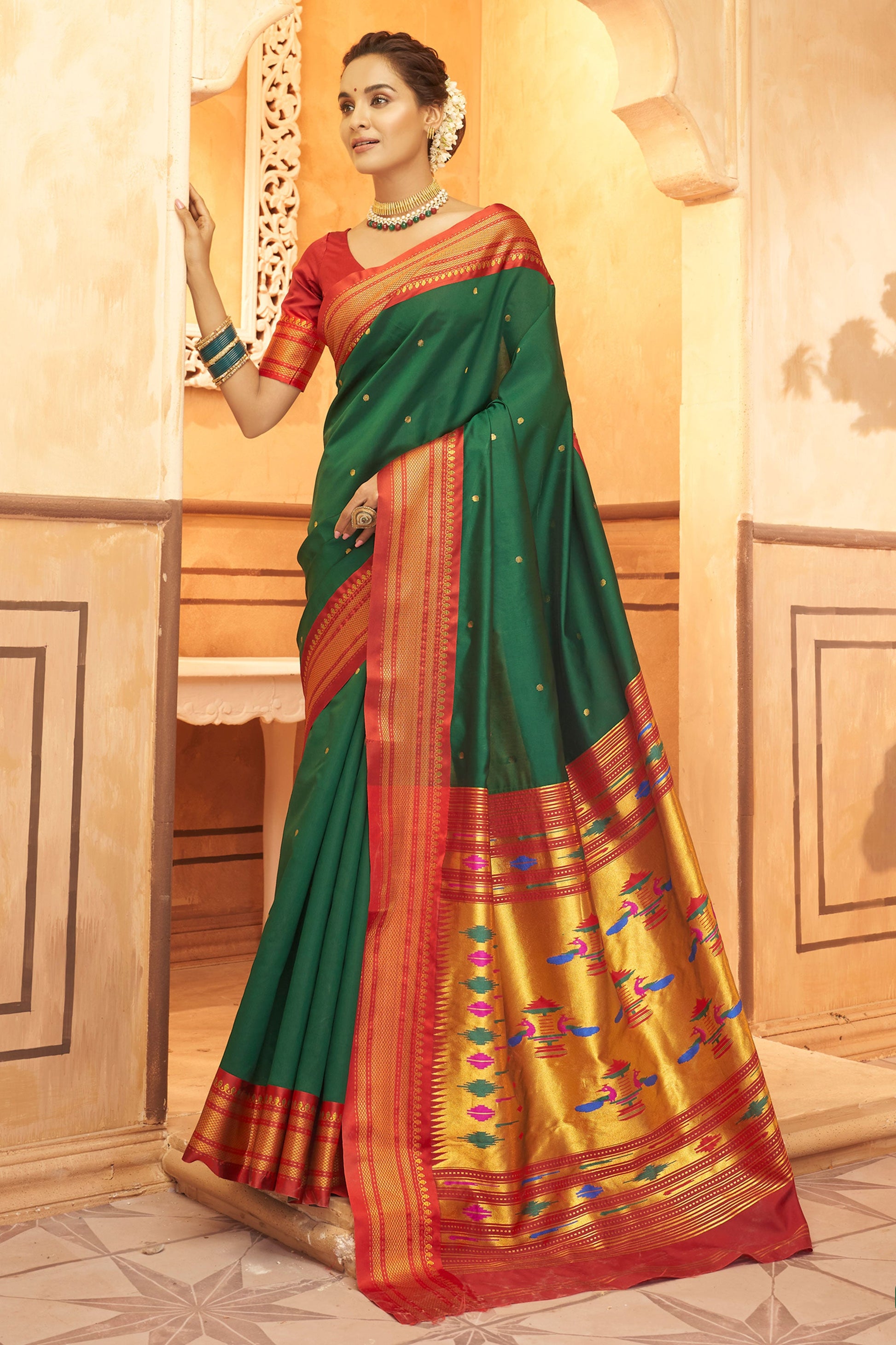 green-paithani-silk-saree-zb132907_1_SareeButa.com