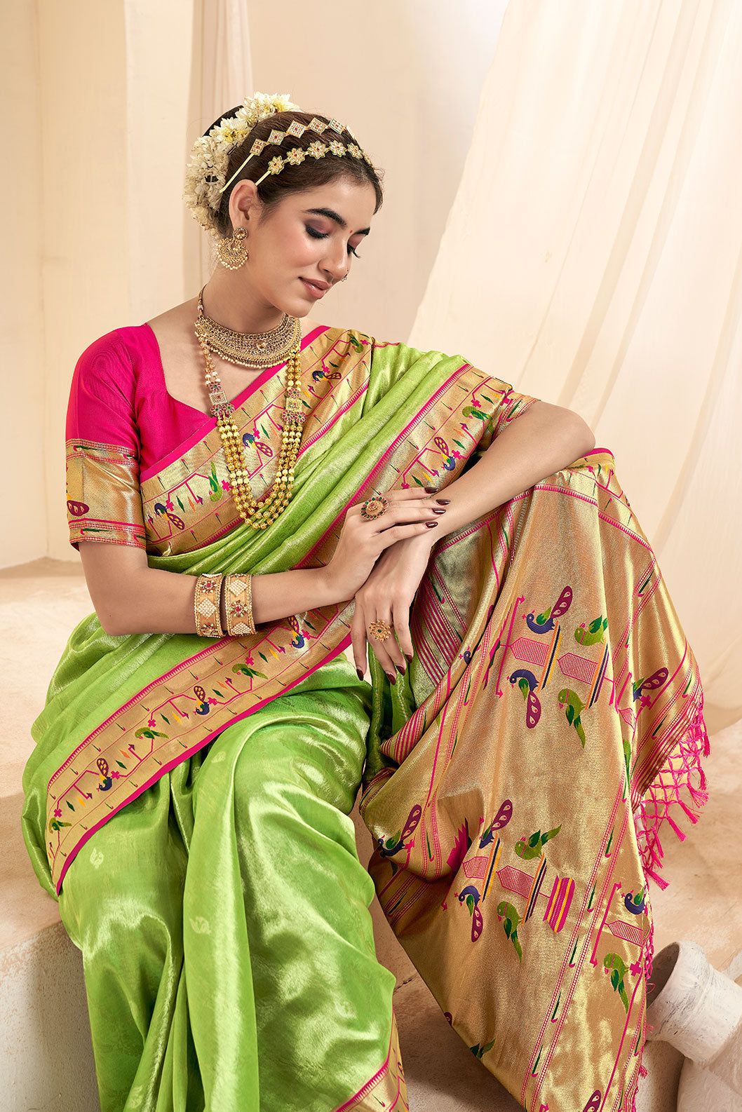 green-paithani-tissue-silk-saree-zb130694_2_SareeButa.com