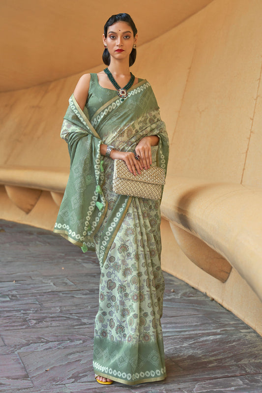 green-printed-cotton-saree-zb130880_1_SareeButa.com