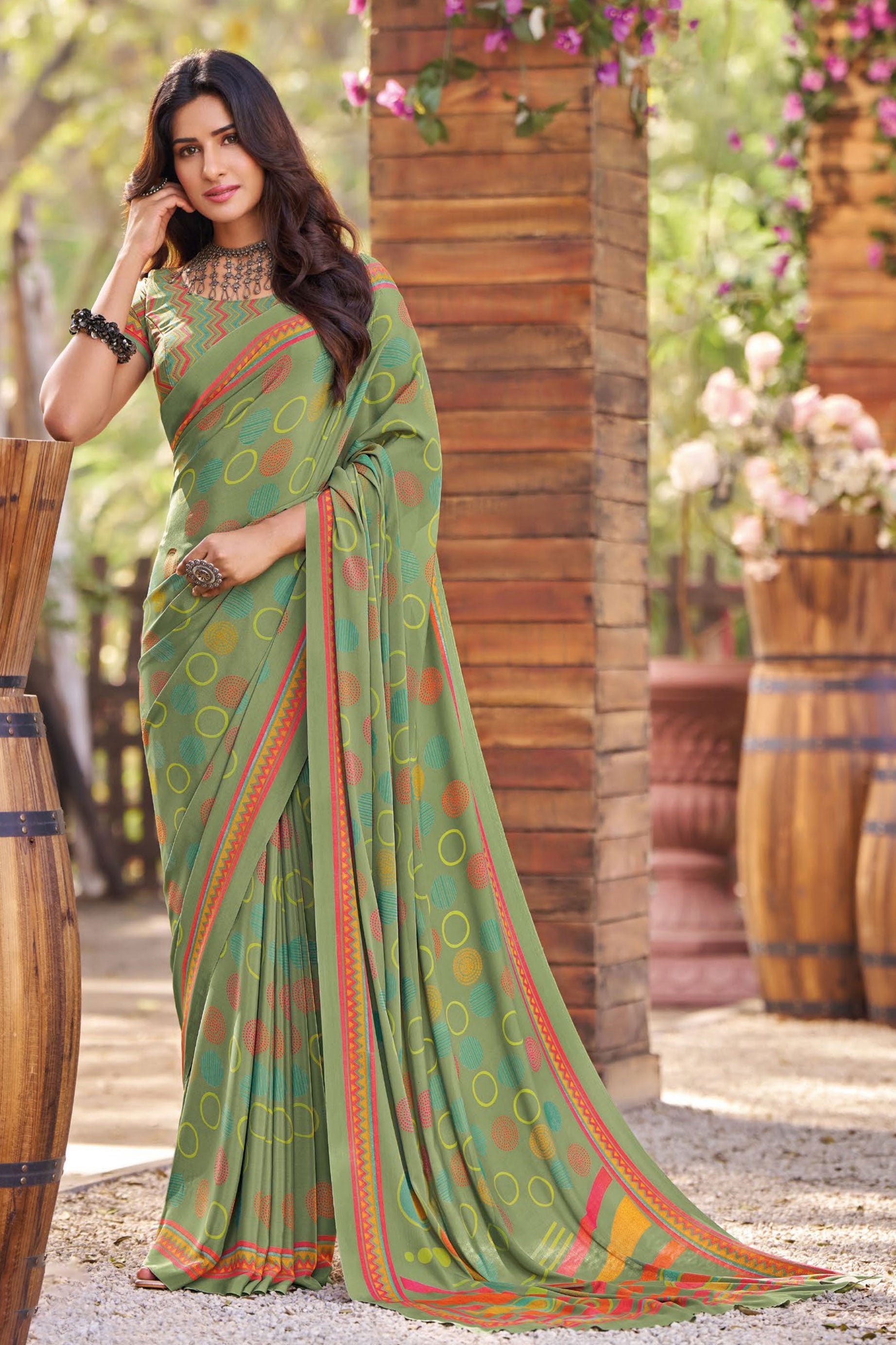 green-printed-crepe-saree-zb130903_1_SareeButa.com