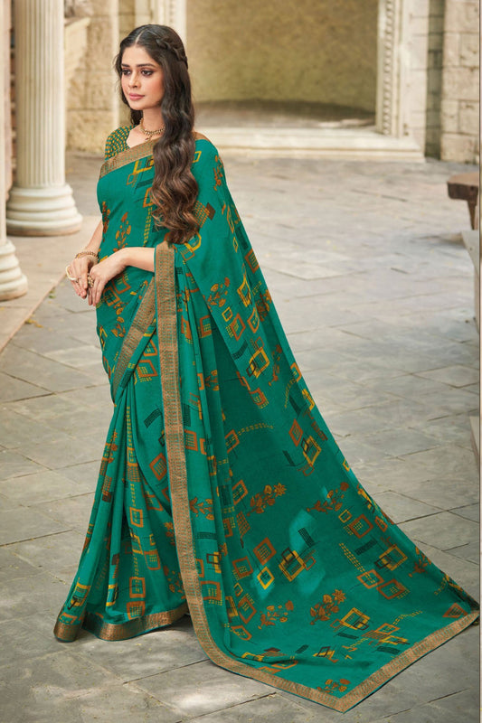 green-printed-georgette-saree-zb130915_1_SareeButa.com