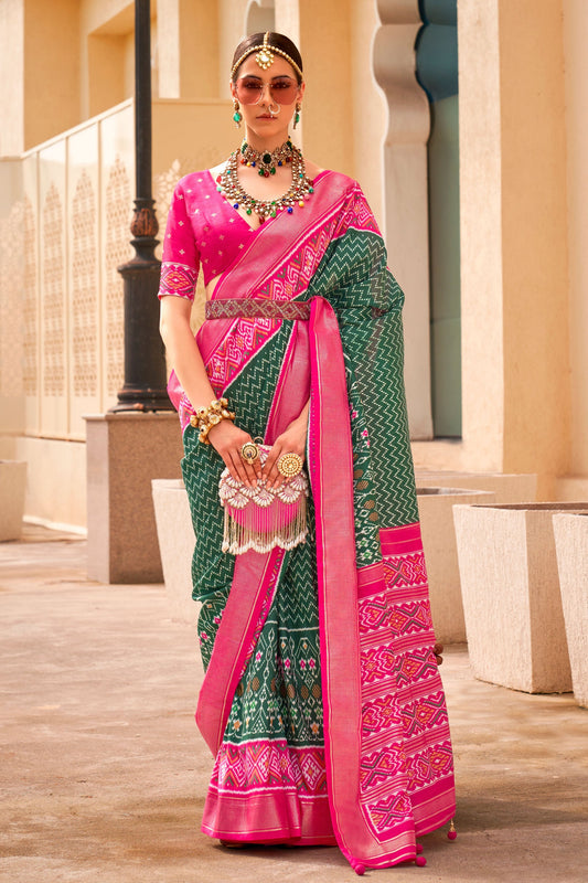 green-printed-patola-silk-saree-zb131008_1_SareeButa.com