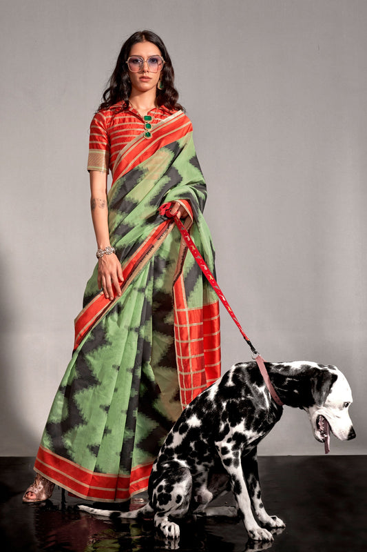 green-printed-silk-saree-zb131466_1_SareeButa.com