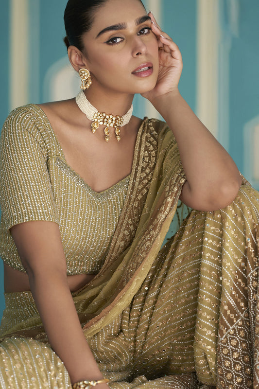 Green Readymade Georgette Palazzo Set with Dupatta-SS986_2_SareeButa.com