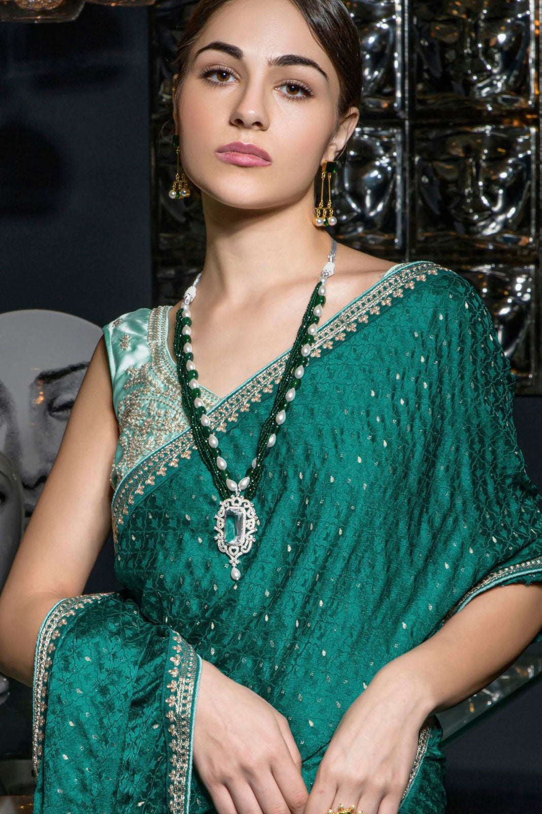 blue-green-satin-viscose-saree-zb131380_2_SareeButa.com