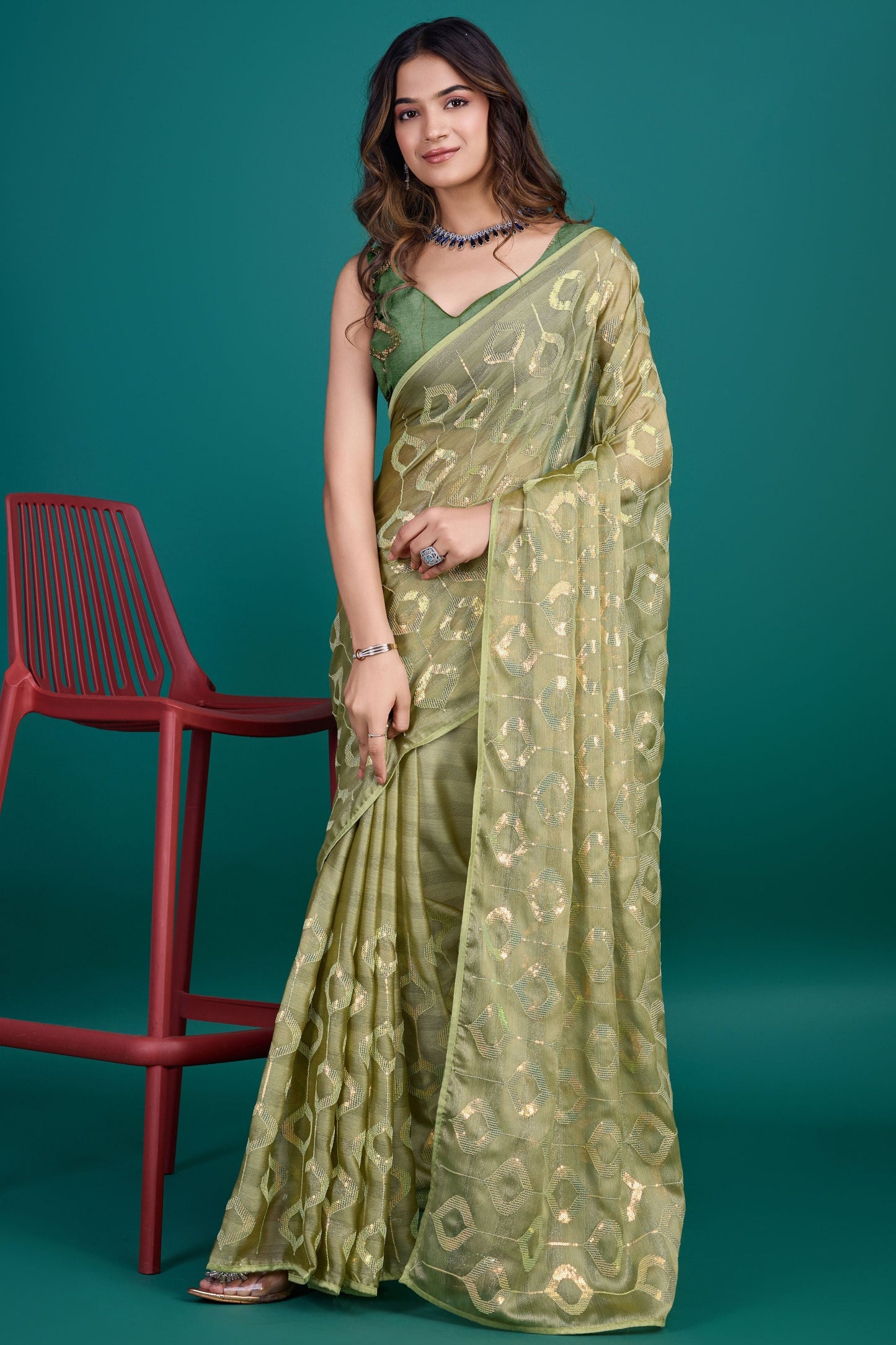 green-sequin-georgette-saree-zb132809_3_SareeButa.com