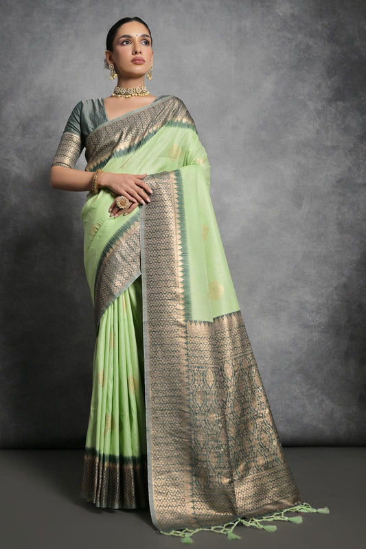 green-tusser-silk-saree-zb130274_1_SareeButa.com