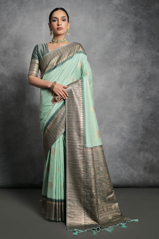green-tusser-silk-saree-zb130275_1_SareeButa.com