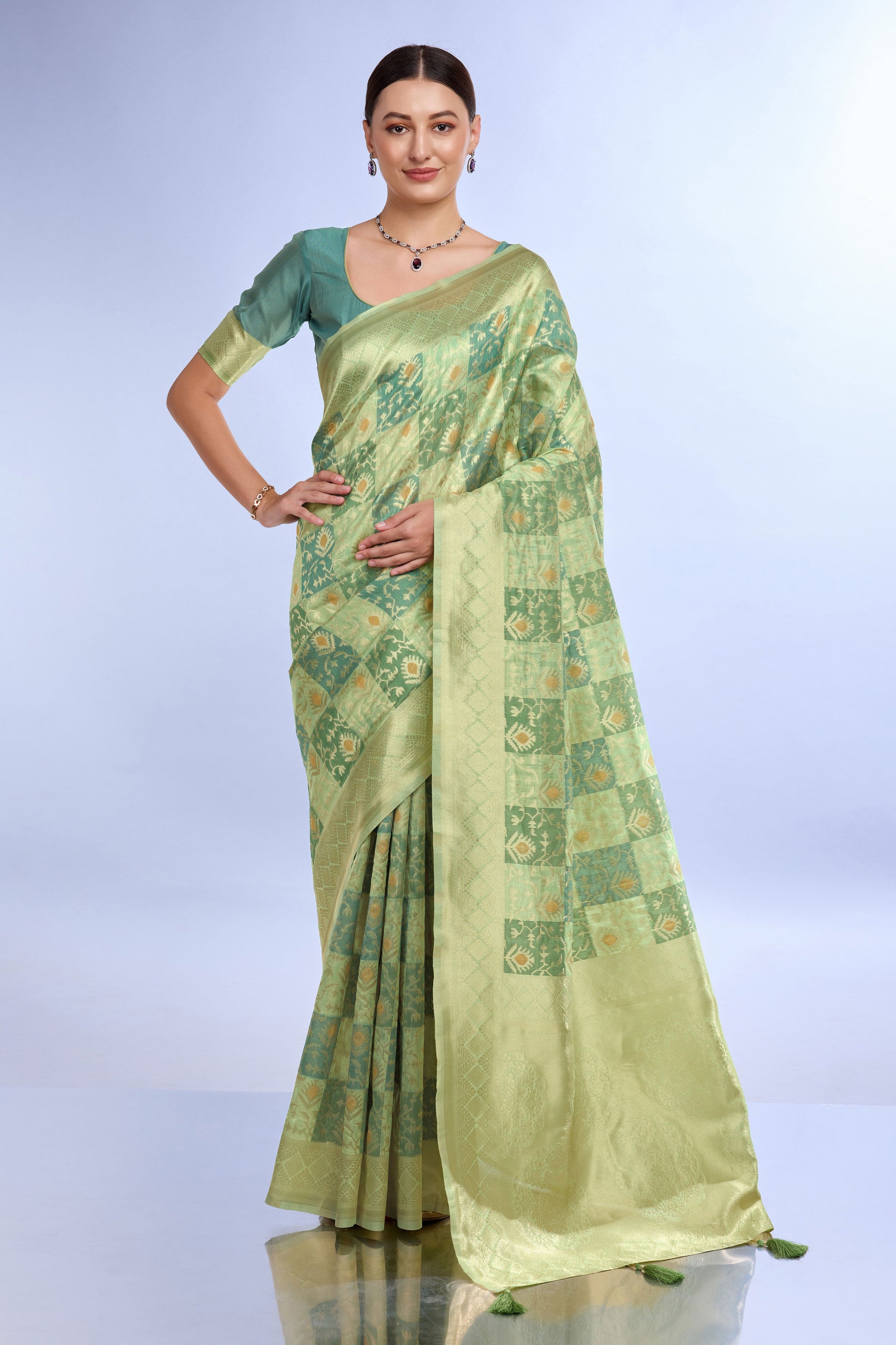 green-woven-cotton-saree-zb132194_1_SareeButa.com