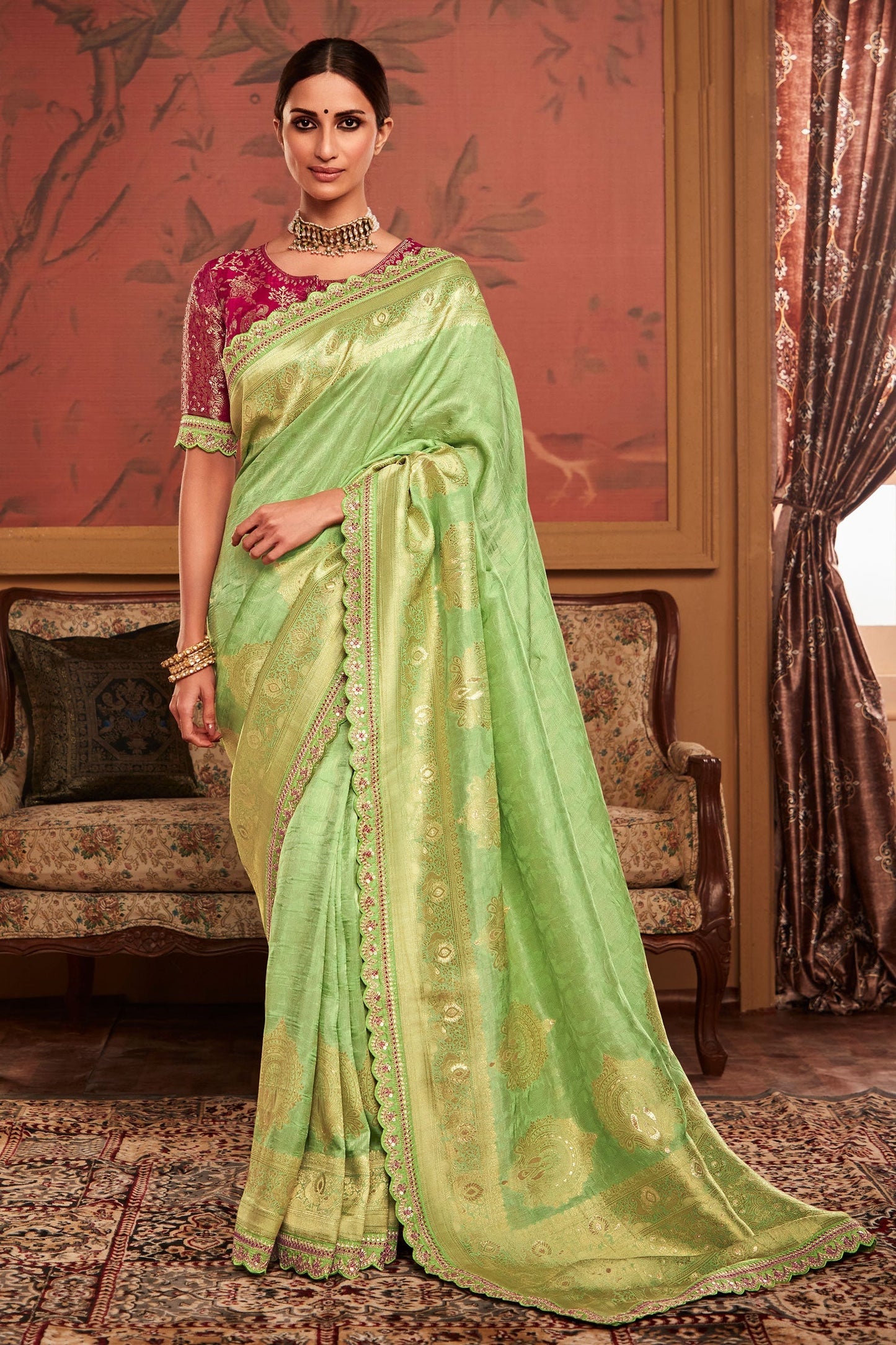 green-woven-dola-silk-saree-zb131424_1_SareeButa.com