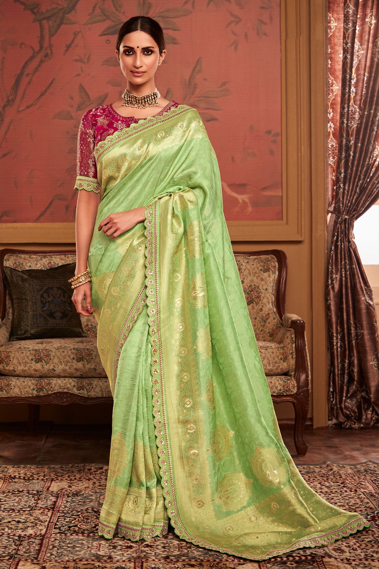 green-woven-dola-silk-saree-zb131424_1_SareeButa.com
