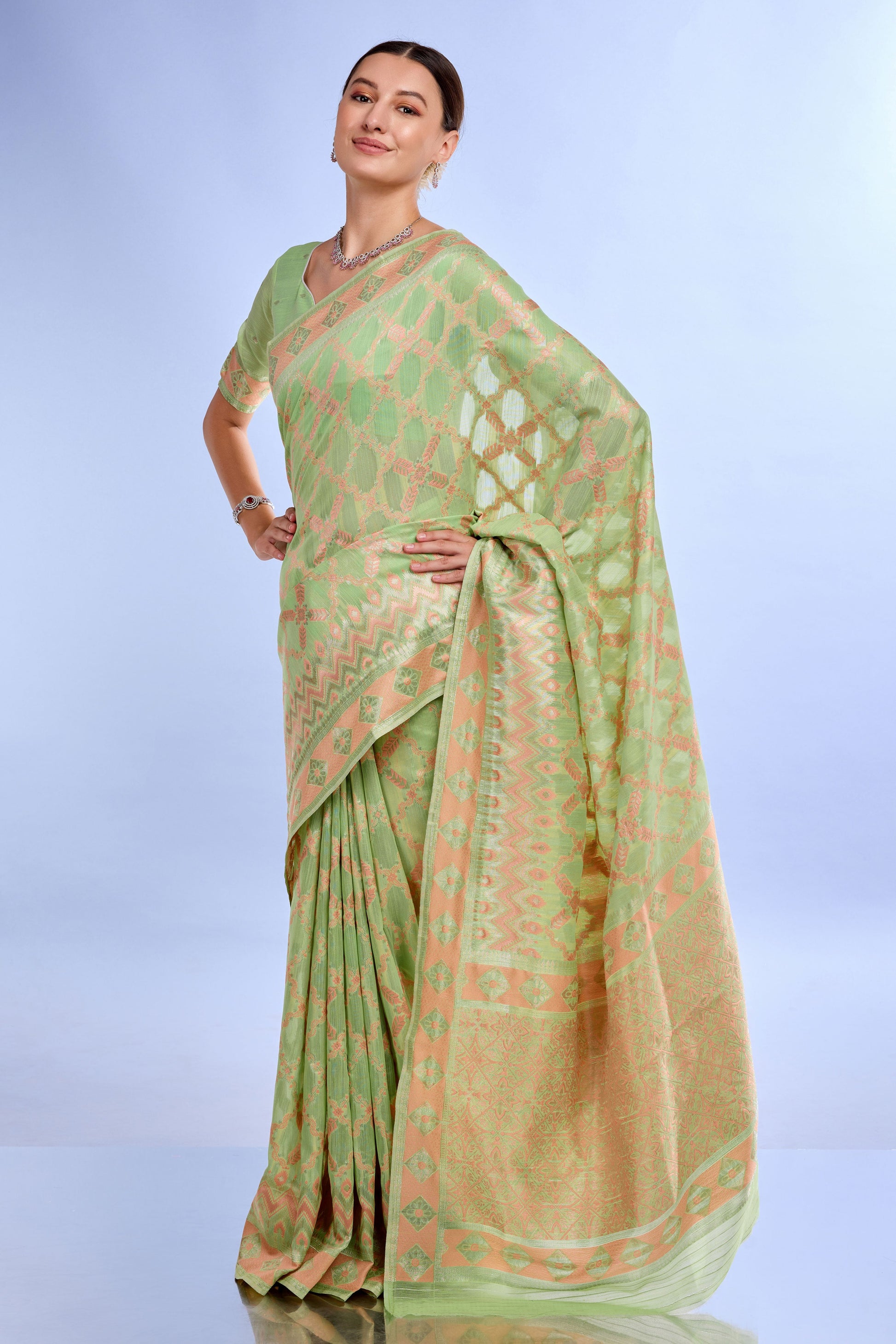 green-woven-linen-saree-zb132204_4_SareeButa.com