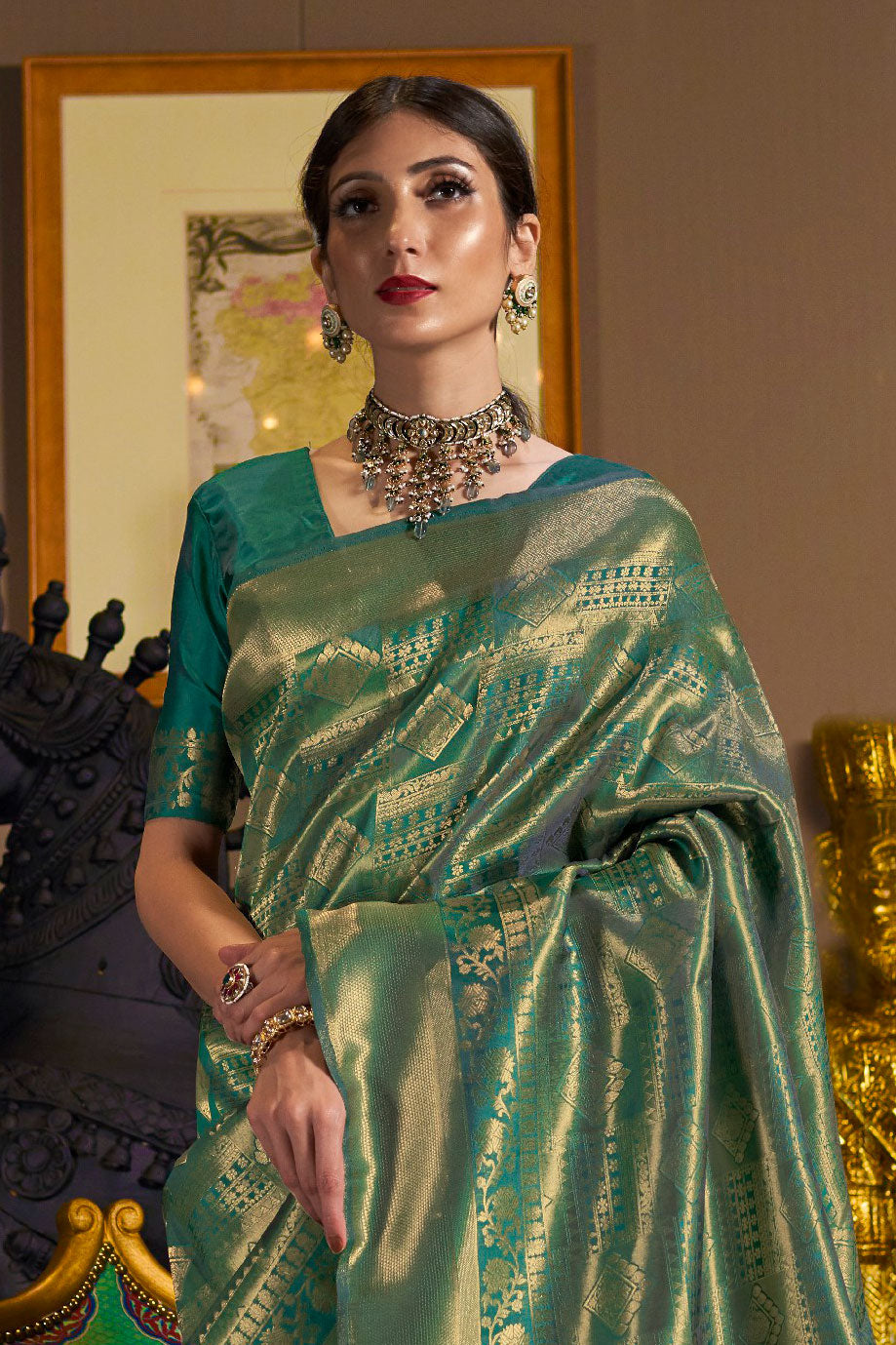 green-woven-silk-saree-zb140030_2_SareeButa.com