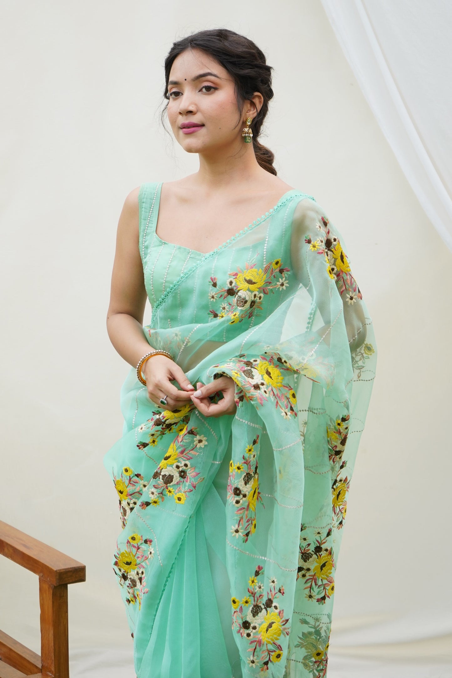 green-embroidered-organza-saree-zb131165_2_SareeButa.com