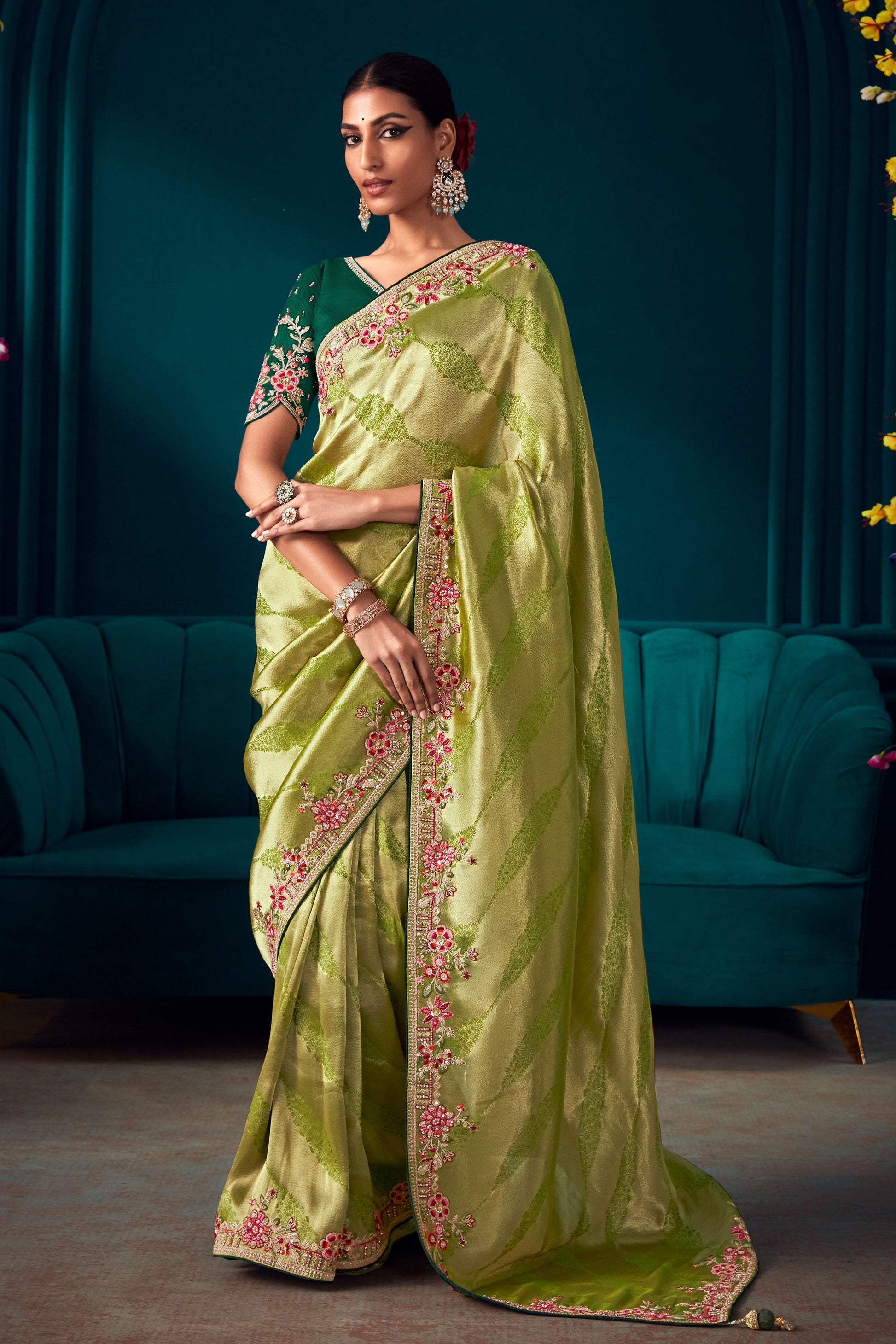 green-embroidered-banarasi-saree-zb131213_1_SareeButa.com