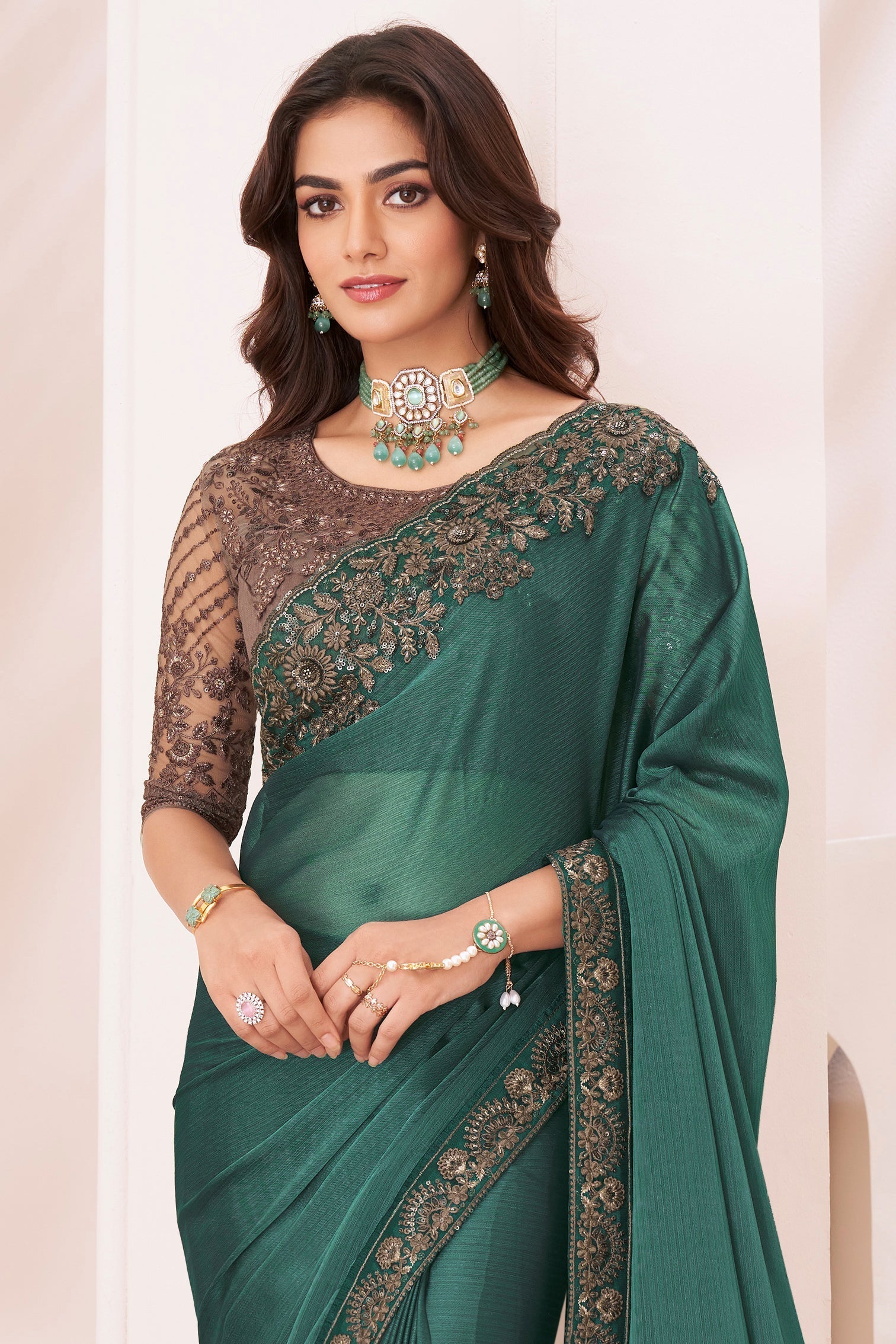 green-embroidered-georgette-saree-zb132148_3_SareeButa.com