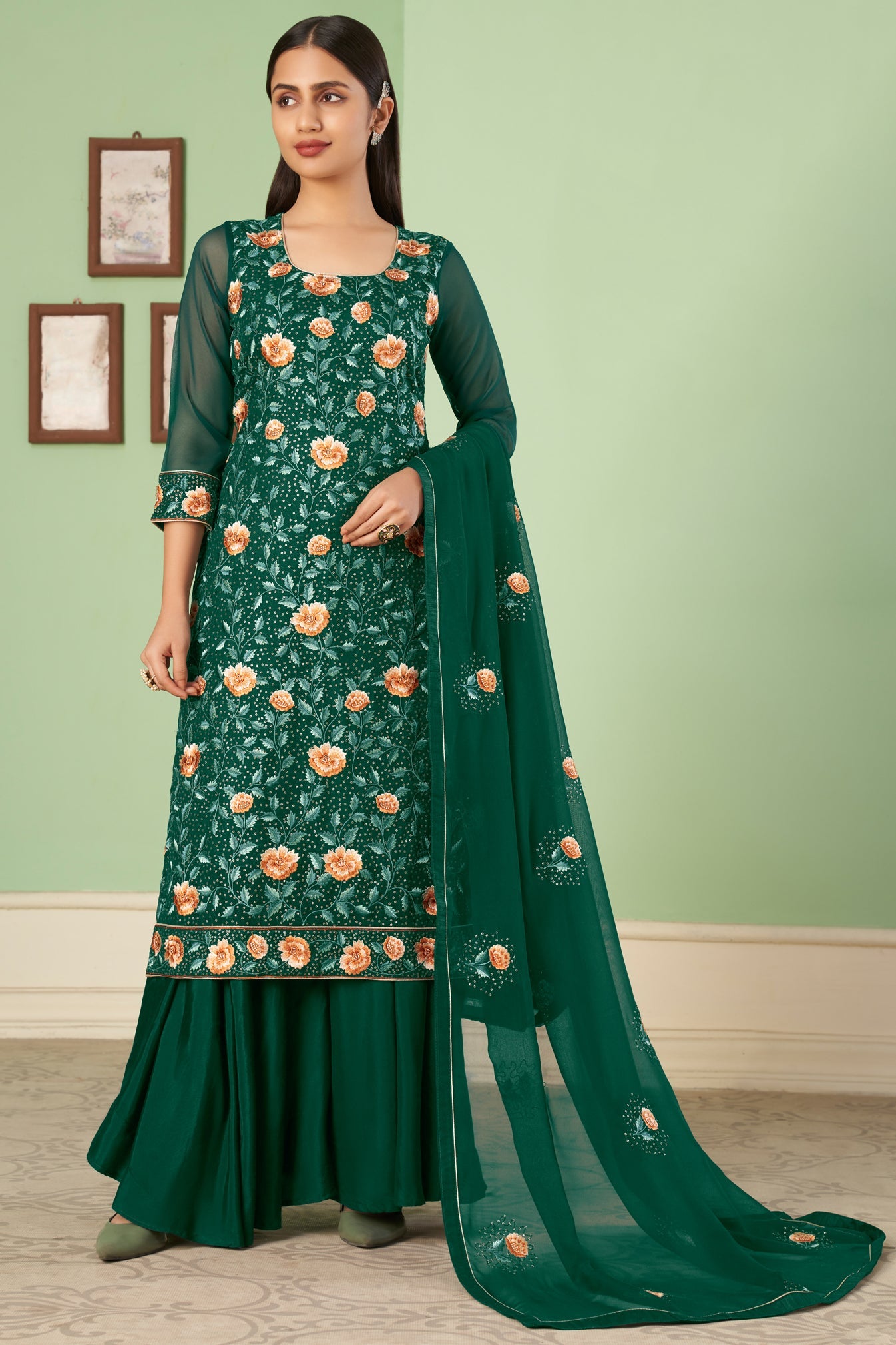 green-embroidered-georgette-suit-ss052_1_SareeButa.com