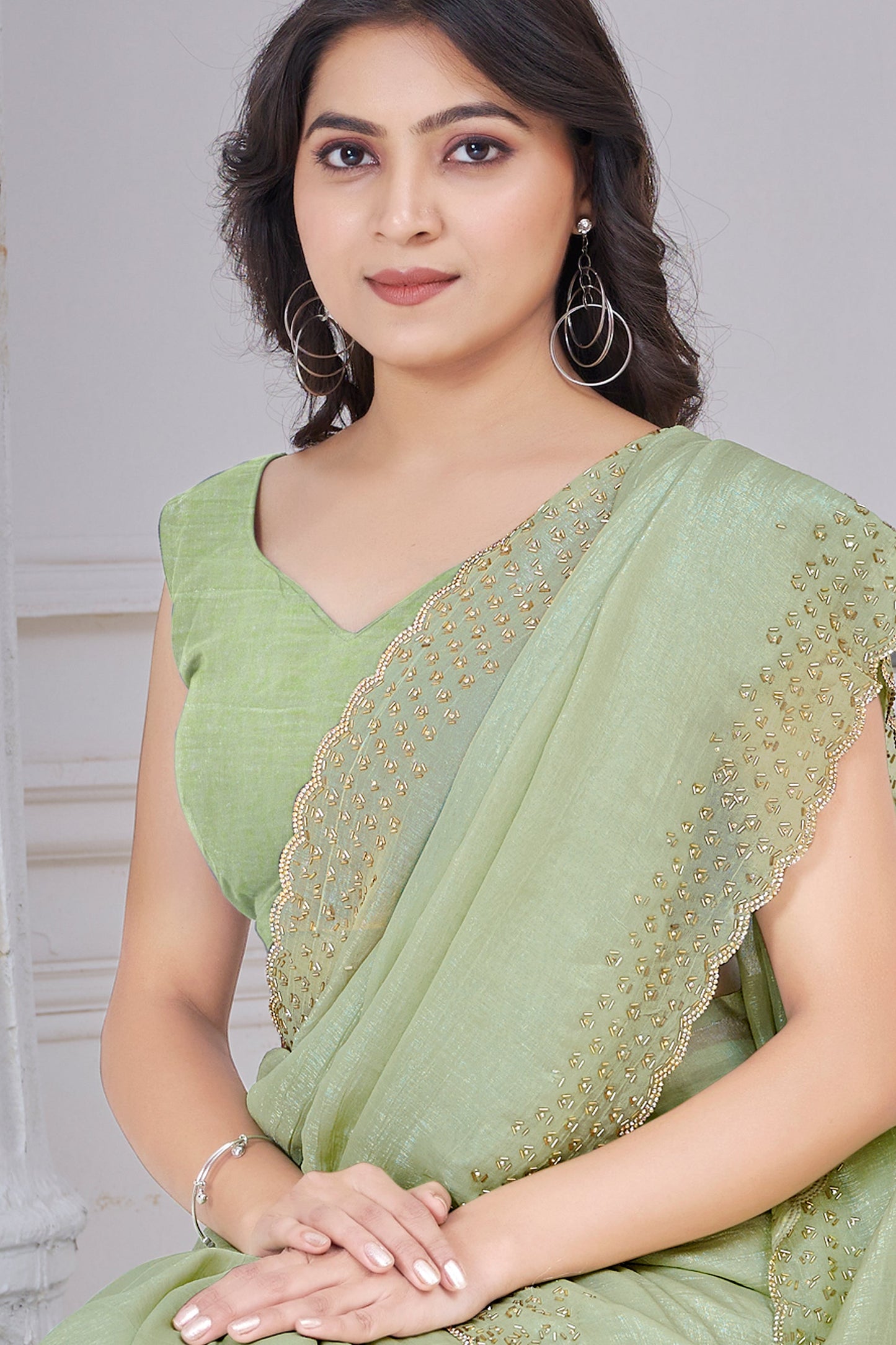 Green Embroidered Soft Silk Saree-SAR10760_2_SareeButa.com