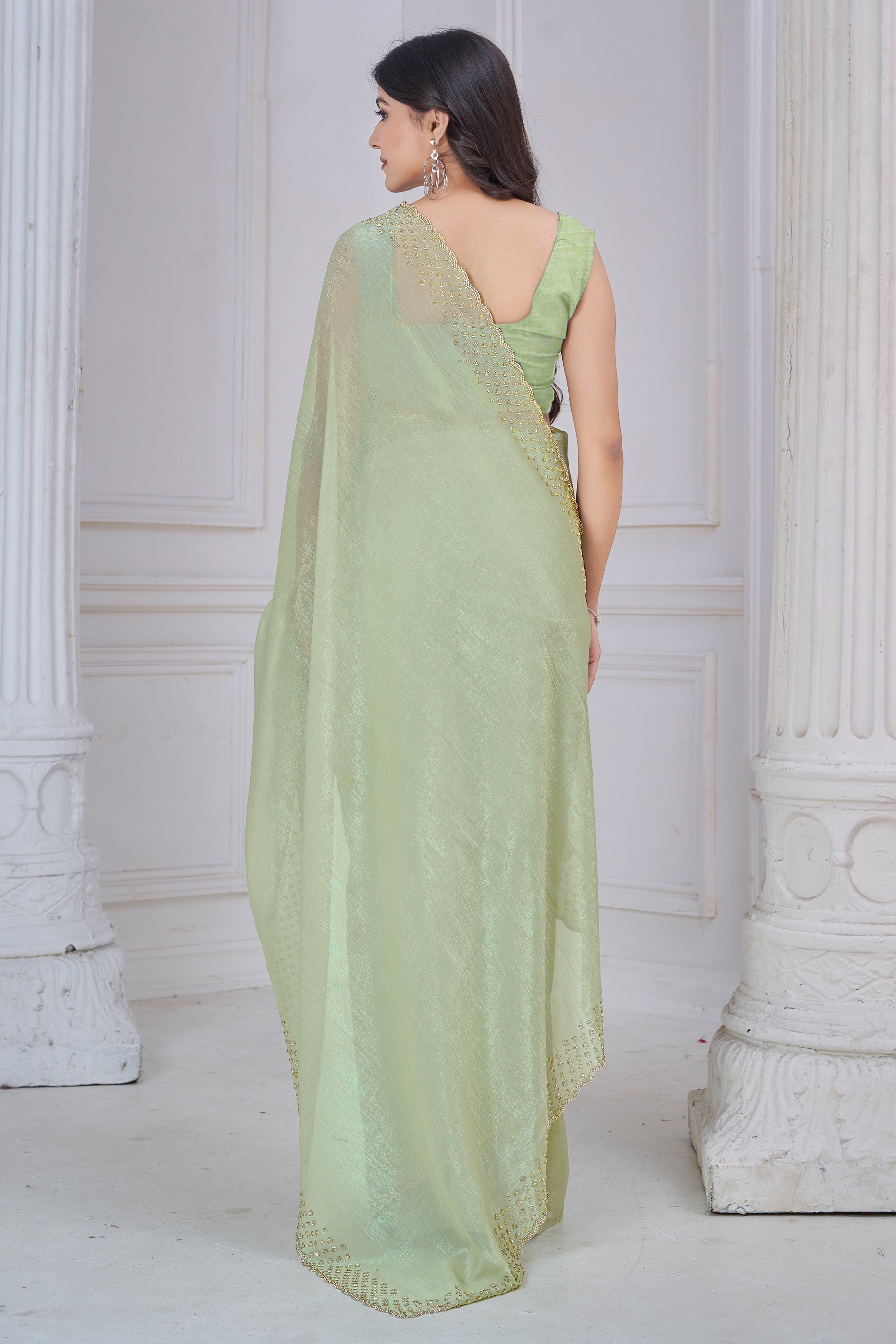 Green Embroidered Soft Silk Saree-SAR10760_5_SareeButa.com
