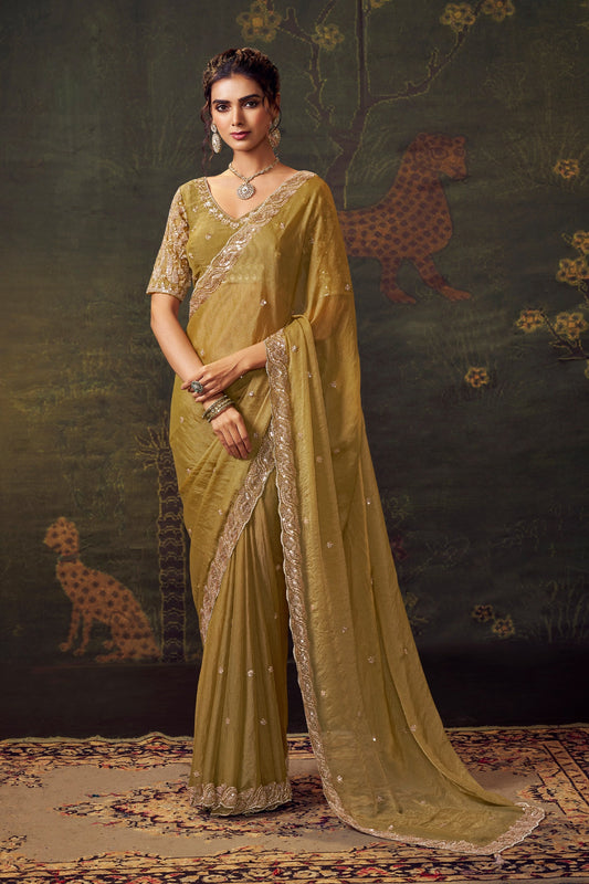 Green Embroidered Tissue Saree-SAR11177_1_SareeButa.com