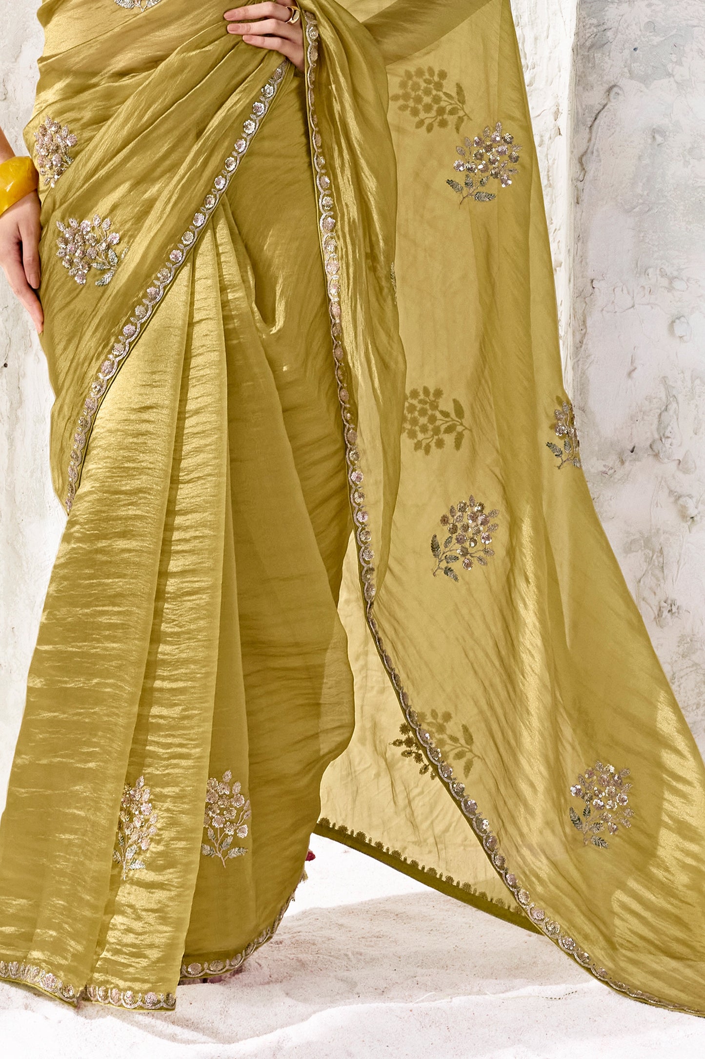 Green Embroidered Tissue Silk Saree-SAR13154_4_SareeButa.com