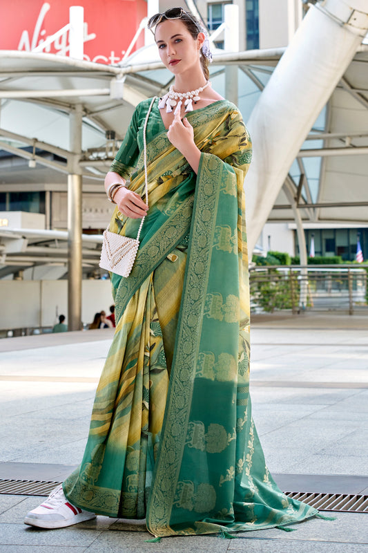 Green Jacqaurd Silk Saree-ZB133854_1_SareeButa.com