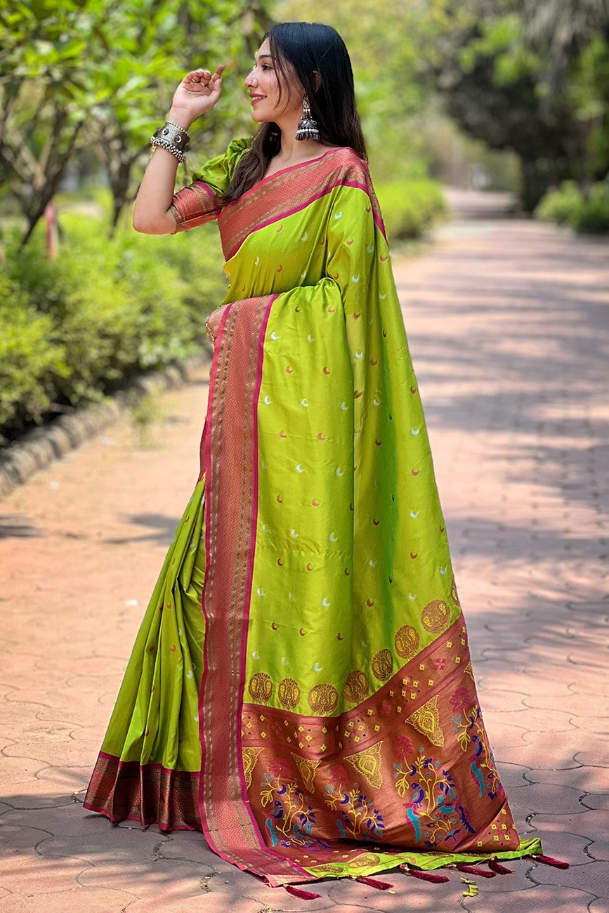 Green Paithani Saree-ZB133104_3_SareeButa.com