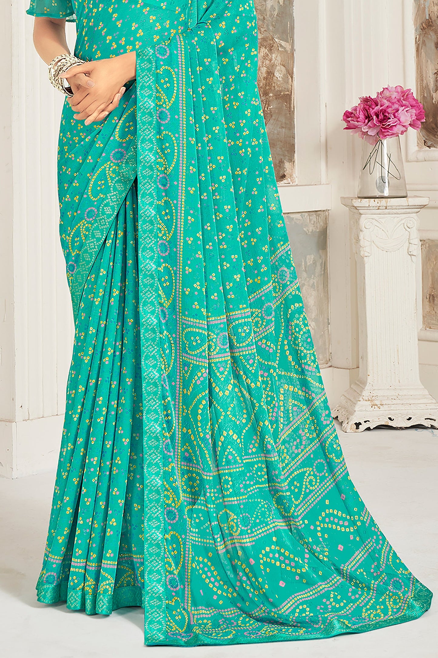 green-printed-chiffon-saree-zb132708_4_SareeButa.com