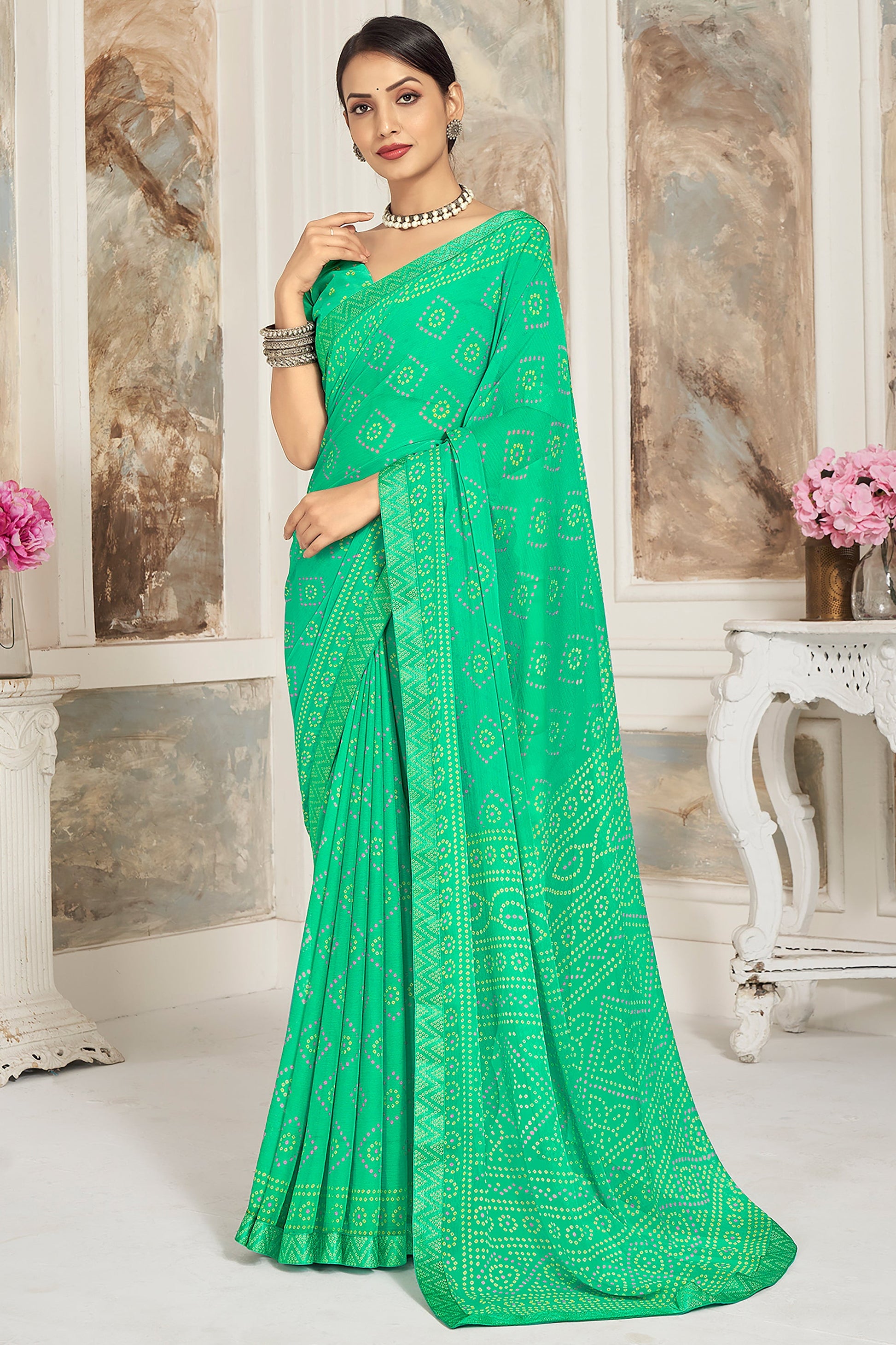 green-printed-chiffon-saree-zb132713_1_SareeButa.com