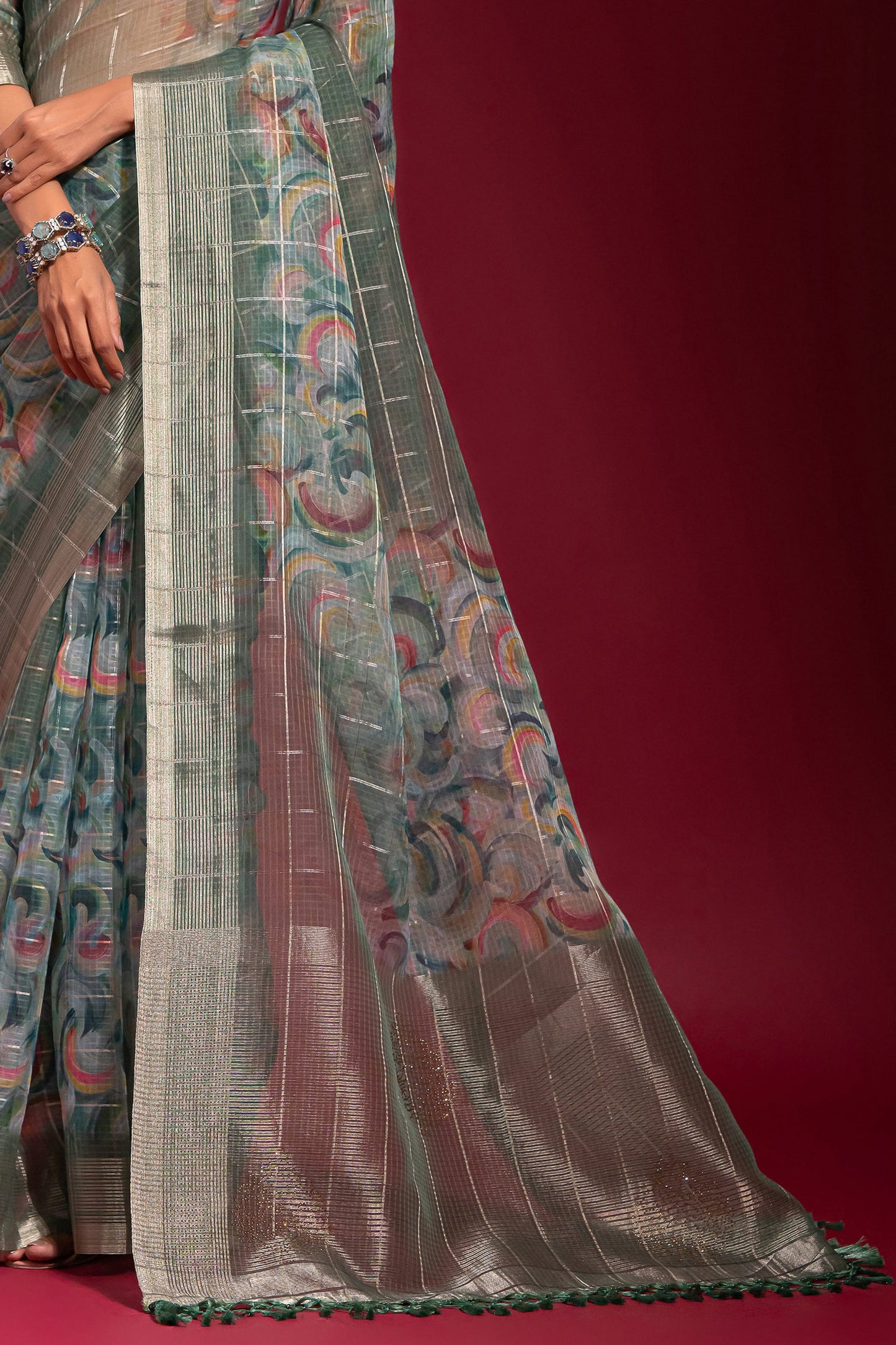 green-printed-linen-silk-saree-zb132501_4_SareeButa.com