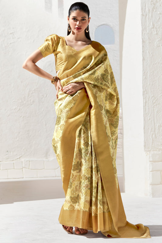 Green Printed Silk Saree-ZB133412_1_SareeButa.com