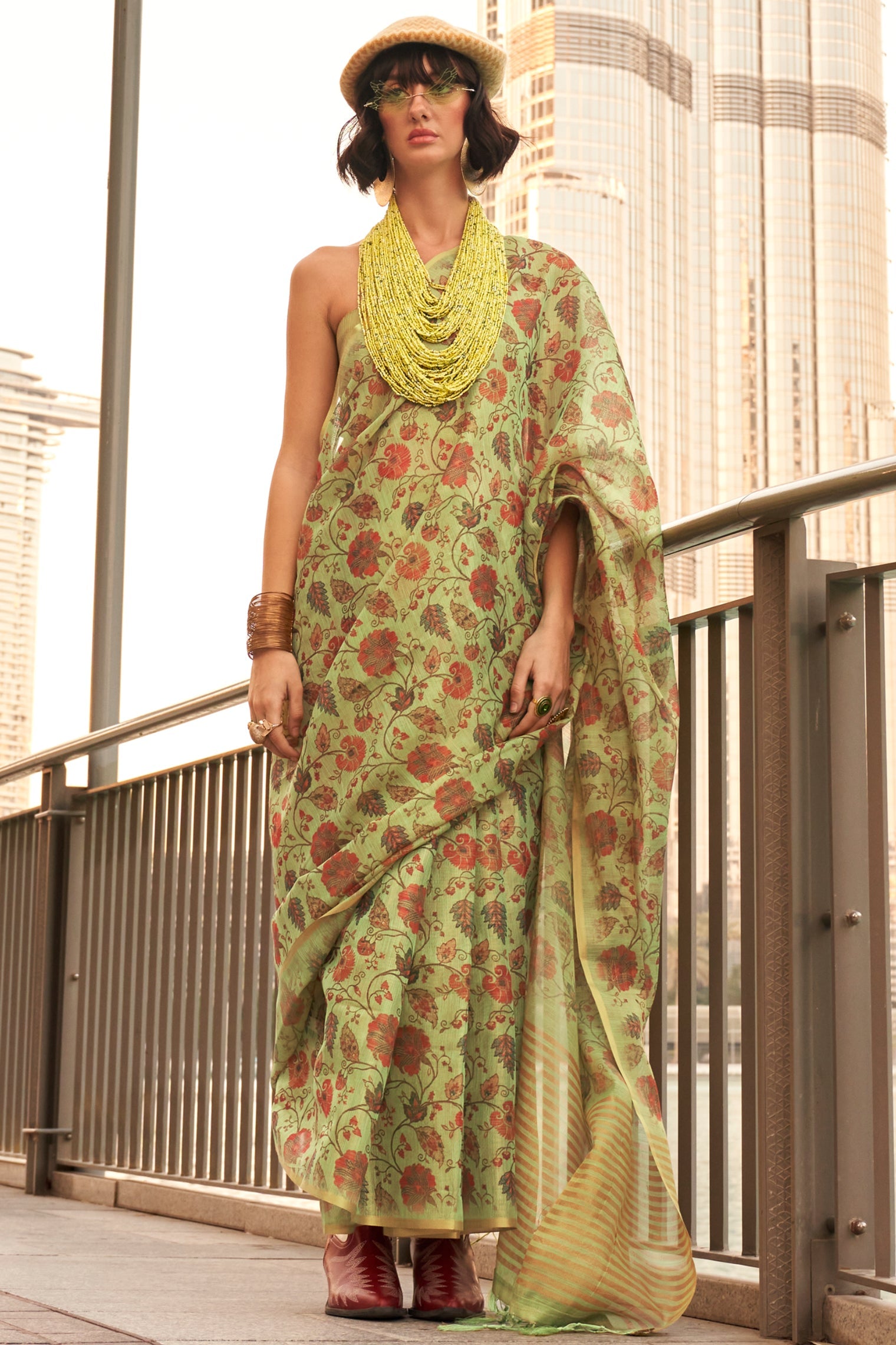 green-printed-tissue-saree-zb132048_3_SareeButa.com