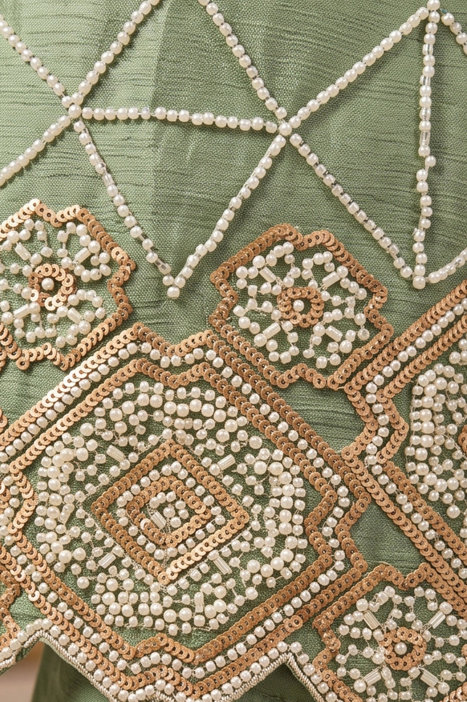 Green Readymade Bead Work Chinon Suit-SAR12984_5_SareeButa.com